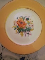 Eladó régi szecessziós kézzel festett pipacsos tányér kínáló! 