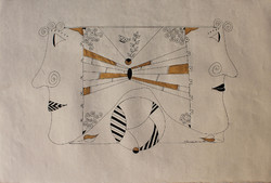 István Károly István: composition 2 - Art Nouveau and contemporary