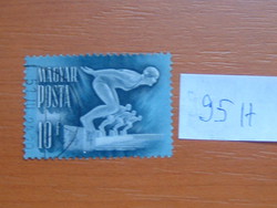 MAGYAR POSTA 10 FILLÉR 1950 Sport 95H