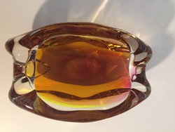 Művészi üvegtál, kristályüveg - crystal glass bowl (13)