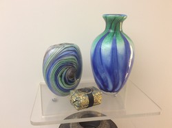  Design üveg aukció! Kézi készítésű studio üvegvázák design kedvelőkne
