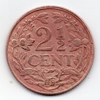Hollandia 2 1/2 holland cent, 1918