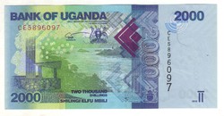 2000 shilling 2019 Uganda UNC