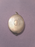 Antique silver photo holder pendant!