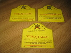 Tokaji boros címkék , speciális  , névre kitölthető  , olasz- német-és angol nyelvű 11 x 10 cm 