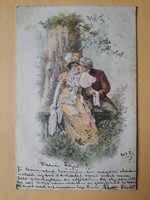 Antik levelezőlap, képeslap, üdvözlőlap, 1903