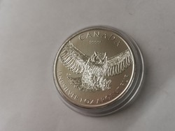 2015 Kanada bagoly ezüst érme 31,1 gramm 0,999 Ritkább