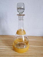 Retro,vintage sárga likőrös üveg