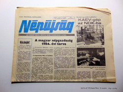 1983 december 28  /  Népújság  /  SZÜLETÉSNAPRA! Eredeti, régi újság :-) Ssz.:  17986