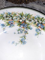 Wall plate, forget-me-not, lily of the valley