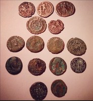 15 db római érme 