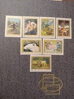 Festmények postatiszta bélyegsor 