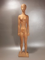 39 cm magas MOST KISEBB ÁRON!!! Kothai 1977 terrakotta szobor  kerámia akt kerámia szobor nő szobor
