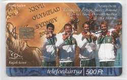 Magyar telefonkártya 0037    2002 Sydney érmesei   30.000.db-os