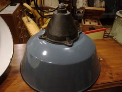 Szarvasi lámpa,csarnok lámpa, ipari stílusú mennyezeti lámpa, felújított, loft
