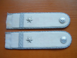 Mh white sergeant shoulder strap sew-in rank # + zs