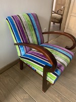 Exquisitely renovated art deco armchair