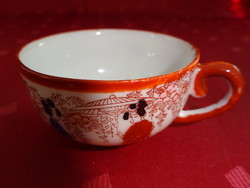 Japanese porcelain, brown-edged coffee cup, diameter 6 cm. He has!