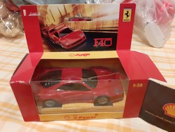 J - Shell V-Power Ferrari F40 piros autó 2006 modell Új 1:38