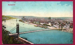 B - 0011     Budapest - Látkép a régi Erzsébet-híddal