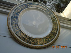 Vanborough copyright h.4992 Gold dark green empire pattern bowl royal doulton