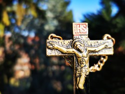 "JERUSALEM" KIS BRONZ KERESZT