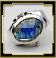 Gyűrű, működő órával ABGY-Ó07 kék