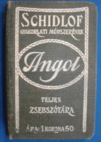 Antik angol - magyar zsebszótár (Budapest, 1913!)