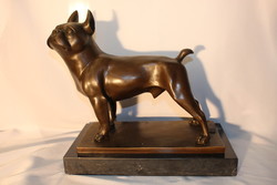 Bronz kutya szobor