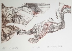 Kőszeghy Csilla - Miss O'Murphy 18 x 29 cm rézkarc