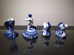 Kínai kézzel festett porcelán figurák
