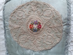 Antique handkerchief holder, cover