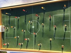 Régi Retro asztali rugós foci - játék sport - gombfoci -  Soccer Game + játékosok 