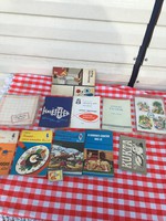 Sok darab szakács recept könyv - füzet - Halételek - Kukta - Kecskeméti Pecsenye - Inyenc - retro 