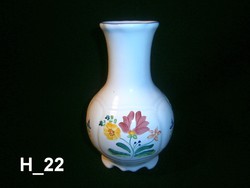 Herendi kézzel festett majolika váza 19 cm magas