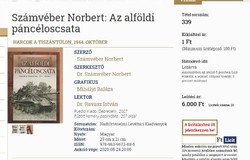​Számvéber Norbert: Az alföldi páncéloscsata 2007. 5900.-Ft