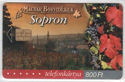 Magyar telefonkártya 0323  2002    Magyar borvidékek Sopron   30.000 Db-os 