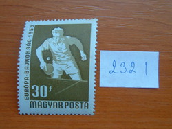 MAGYAR POSTA 30 FILLÉR 1958-as nemzetközi birkózás, úszó- és asztalitenisz-Európa-bajnokság 232 I 