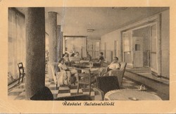 Régi képeslap, "Üdvözlet Balatonlelléről"