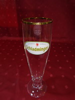 Schladminger crystal glass beaker with gold rim, size 2 dl. He has!