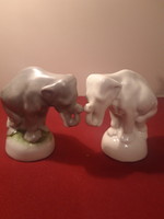 Antik Drasche elefánt porcelán figurák az 1930-as évekből
