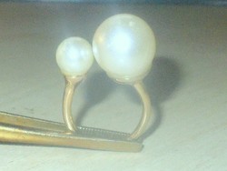  Óriás Shell Pearl Gyöngy Aranyozott Gyűrű szabadon állítható