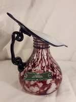 Now it's worth it! Special handcrafted glass vase with handles