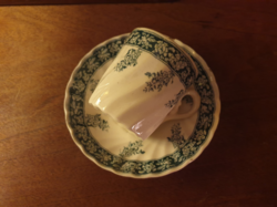 Antik fajansz csokoládés teás csésze szett Petrus Regout