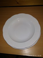 Herendi fehér mély-lapos tányér 6-6 darab