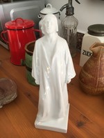 Ó Herendi Jézus jelzett Horvai.J 29cm porcelán szobor.