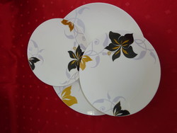 German porcelain, two-person cake set with gold and black flowers. He has!