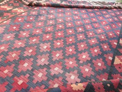 Eredeti, régi afgán kilim, kézzel szőtt szőnyeg