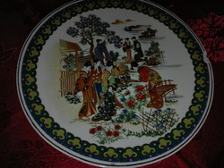 35 cm átm kínai antik asztalközép, serult