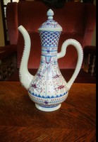 Zsolnay antique coffee spout, from 1878-79, tjm, impeccable. With an extraordinary discount!